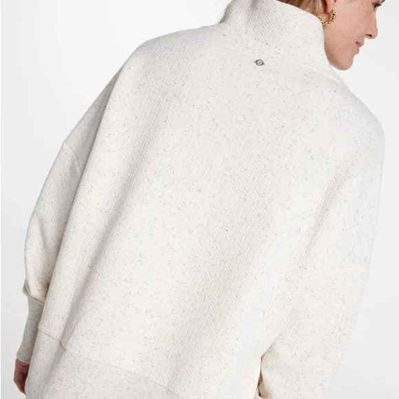 CALIA by CARRIE Underwood Cream Cowl Neck Sweater with Textured Knit - Picture 4 of 9